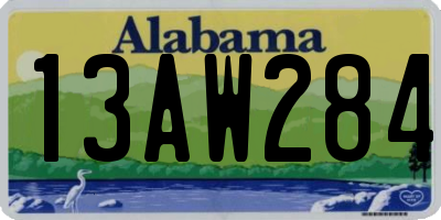 AL license plate 13AW284