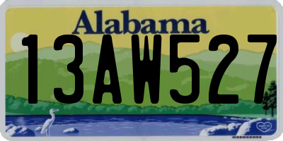 AL license plate 13AW527