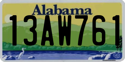 AL license plate 13AW761