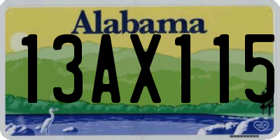 AL license plate 13AX115
