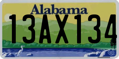 AL license plate 13AX134