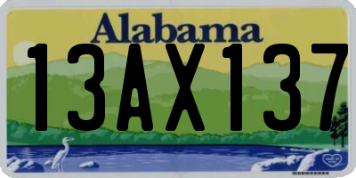 AL license plate 13AX137