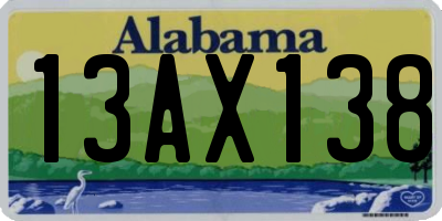 AL license plate 13AX138
