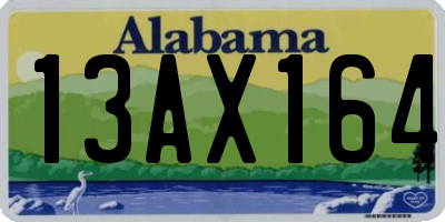 AL license plate 13AX164