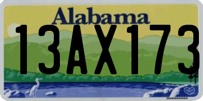 AL license plate 13AX173