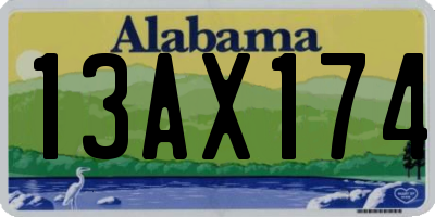 AL license plate 13AX174