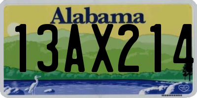 AL license plate 13AX214