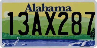 AL license plate 13AX287