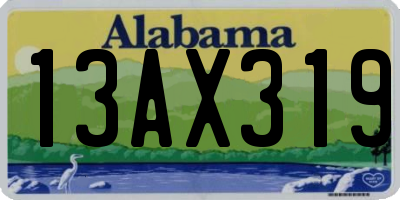 AL license plate 13AX319