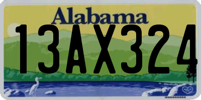 AL license plate 13AX324