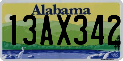 AL license plate 13AX342