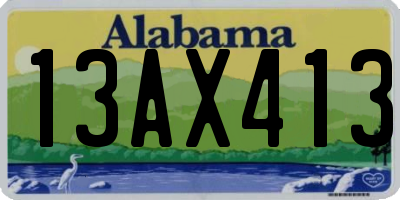 AL license plate 13AX413