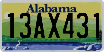 AL license plate 13AX431