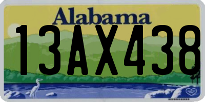 AL license plate 13AX438