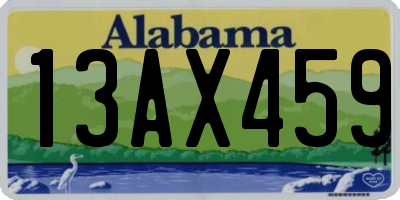 AL license plate 13AX459