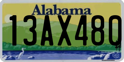 AL license plate 13AX480