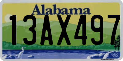 AL license plate 13AX497