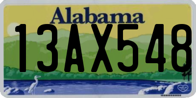 AL license plate 13AX548