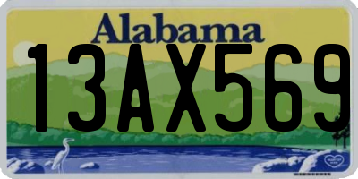 AL license plate 13AX569