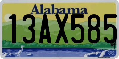 AL license plate 13AX585