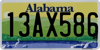 AL license plate 13AX586