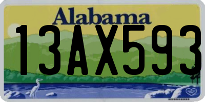 AL license plate 13AX593