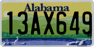 AL license plate 13AX649