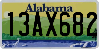AL license plate 13AX682