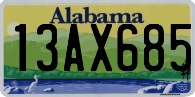 AL license plate 13AX685