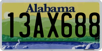AL license plate 13AX688