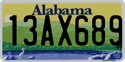 AL license plate 13AX689