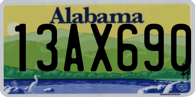 AL license plate 13AX690