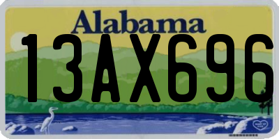 AL license plate 13AX696