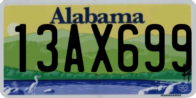 AL license plate 13AX699