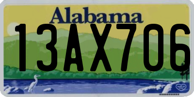 AL license plate 13AX706
