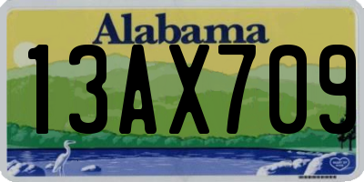 AL license plate 13AX709