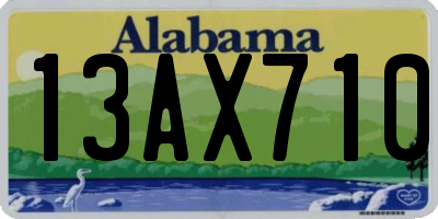 AL license plate 13AX710