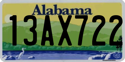 AL license plate 13AX722