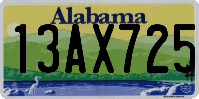 AL license plate 13AX725