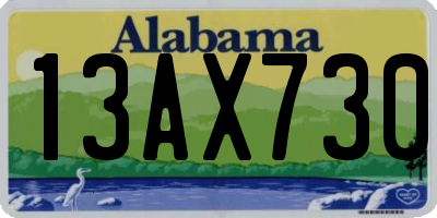 AL license plate 13AX730