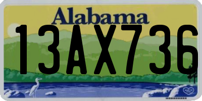 AL license plate 13AX736