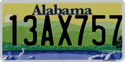 AL license plate 13AX757