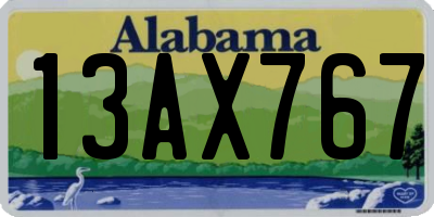 AL license plate 13AX767