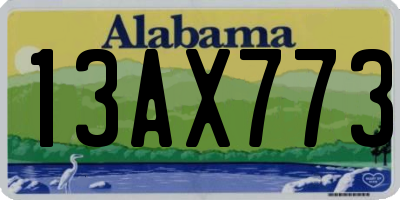 AL license plate 13AX773