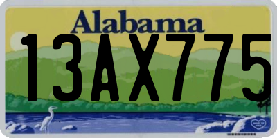 AL license plate 13AX775