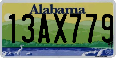 AL license plate 13AX779