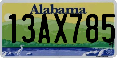 AL license plate 13AX785