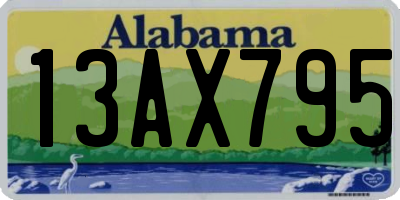 AL license plate 13AX795