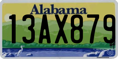 AL license plate 13AX879