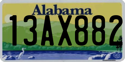 AL license plate 13AX882